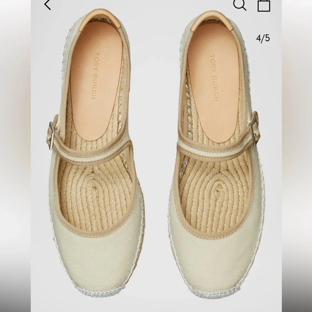 Tory Burch Mary Jane Linen Espadrilles shoes